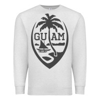 Oatmeal Heather guam seal guam flag usa guamanian chamorro gifts pullover hoodie Premium Sweatshirt - linhVisuals