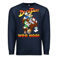 Navy woo hoo duck tales art gift for fans Premium Sweatshirt - linhVisuals