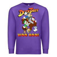 Purple woo hoo duck tales art gift for fans Premium Sweatshirt - linhVisuals