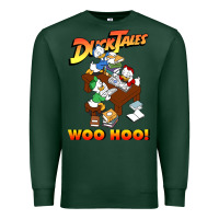 Sports Green woo hoo duck tales art gift for fans Premium Sweatshirt - linhVisuals