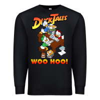 Black woo hoo duck tales art gift for fans Premium Sweatshirt - linhVisuals