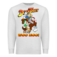 Oatmeal Heather woo hoo duck tales art gift for fans Premium Sweatshirt - linhVisuals
