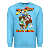Ocean Blue woo hoo duck tales art gift for fans Premium Sweatshirt - linhVisuals