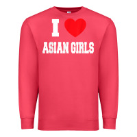 Cardinal i love asian girls t shirt Premium Sweatshirt - linhVisuals
