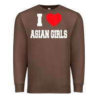 Chestnut i love asian girls t shirt Premium Sweatshirt - linhVisuals