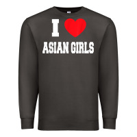 Smoke i love asian girls t shirt Premium Sweatshirt - linhVisuals