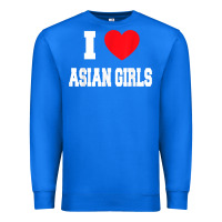 True Royal i love asian girls t shirt Premium Sweatshirt - linhVisuals