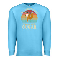 Ocean Blue womens my favorite people call me sugar cute sloth lover grandma Premium Sweatshirt - linhVisuals