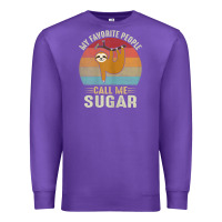 Purple womens my favorite people call me sugar cute sloth lover grandma Premium Sweatshirt - linhVisuals