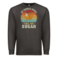 Smoke womens my favorite people call me sugar cute sloth lover grandma Premium Sweatshirt - linhVisuals