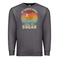Charcoal Heather womens my favorite people call me sugar cute sloth lover grandma Premium Sweatshirt - linhVisuals