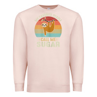 Pale Pink womens my favorite people call me sugar cute sloth lover grandma Premium Sweatshirt - linhVisuals
