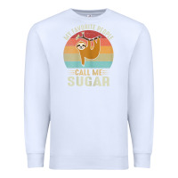 White womens my favorite people call me sugar cute sloth lover grandma Premium Sweatshirt - linhVisuals