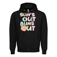 Black sun's out buns out Zipper Hoodie - JahusDesignShop