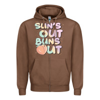 Chestnut sun's out buns out Zipper Hoodie - JahusDesignShop