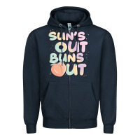 Navy sun's out buns out Zipper Hoodie - JahusDesignShop