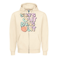 Sandshell sun's out buns out Zipper Hoodie - JahusDesignShop