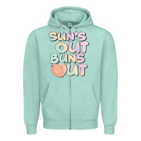 Seafoam sun's out buns out Zipper Hoodie - JahusDesignShop