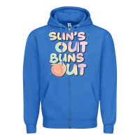 True Royal sun's out buns out Zipper Hoodie - JahusDesignShop