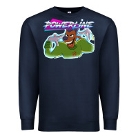 Navy powerline Premium Sweatshirt - linhVisuals