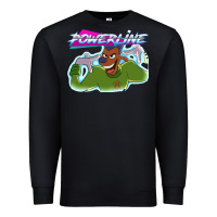 Black powerline Premium Sweatshirt - linhVisuals