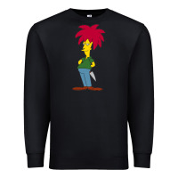 Black simpson Premium Sweatshirt - linhVisuals