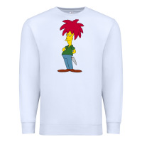 White simpson Premium Sweatshirt - linhVisuals