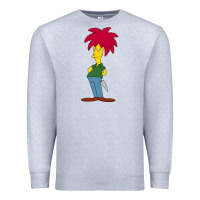Heather Grey simpson Premium Sweatshirt - linhVisuals