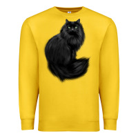Lemon black cat Premium Sweatshirt - linhVisuals