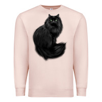 Pale Pink black cat Premium Sweatshirt - linhVisuals