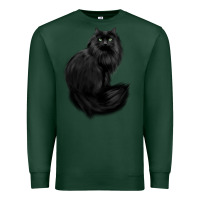 Sports Green black cat Premium Sweatshirt - linhVisuals