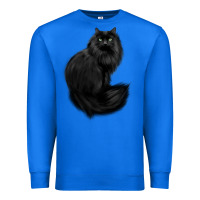 True Royal black cat Premium Sweatshirt - linhVisuals