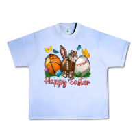 Grape Ice Happy Easter Sports With Butterfly Urban Heavy Tee - BundleAndBundleShop