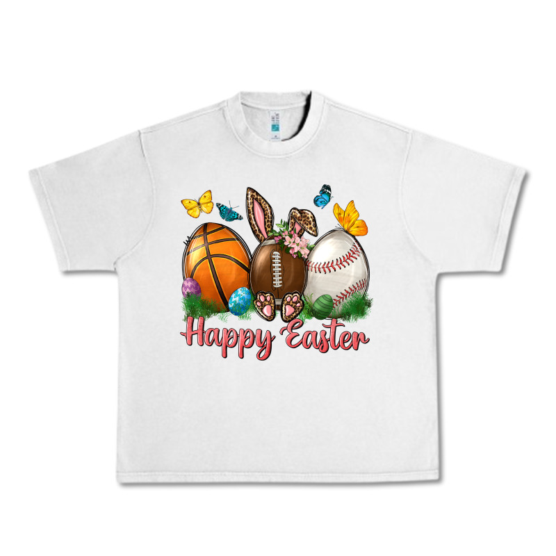 Happy Easter Sports With Butterfly Urban Heavy Tee by BundleAndBundleShop | Teevron