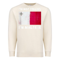 Sandshell i'm not yelling i'm maltese shirt  malta flag t shirt Premium Sweatshirt - linhVisuals