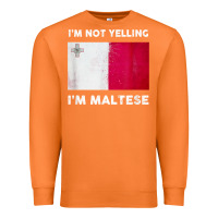 Carrot i'm not yelling i'm maltese shirt  malta flag t shirt Premium Sweatshirt - linhVisuals