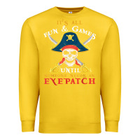 Lemon it's all fun & games until someone needs an eyepatch pirate t shirt Premium Sweatshirt - linhVisuals