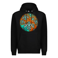 Black western pattern circle Premium Hoodie - Jasminsmagicworld