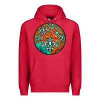 Cardinal western pattern circle Premium Hoodie - Jasminsmagicworld