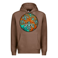 Chestnut western pattern circle Premium Hoodie - Jasminsmagicworld