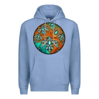 Colony Blue western pattern circle Premium Hoodie - Jasminsmagicworld