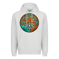 Dove Grey western pattern circle Premium Hoodie - Jasminsmagicworld