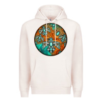 Pale Pink western pattern circle Premium Hoodie - Jasminsmagicworld