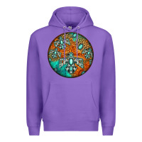 Purple western pattern circle Premium Hoodie - Jasminsmagicworld