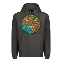 Smoke western pattern circle Premium Hoodie - Jasminsmagicworld