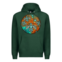 Sports Green western pattern circle Premium Hoodie - Jasminsmagicworld