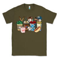 Army Green Baseball coffee cups Classic Tee - HowdyJamesFarm