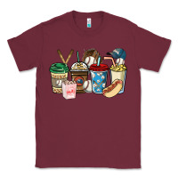 Burgundy Baseball coffee cups Classic Tee - HowdyJamesFarm