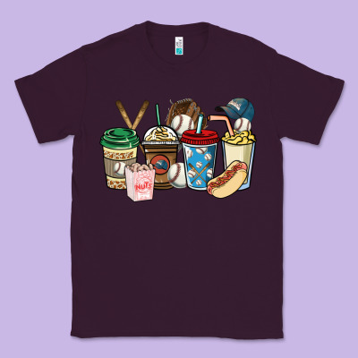 Baseball Coffee Cups Classic Tee Designed By Howdyjamesfarm
