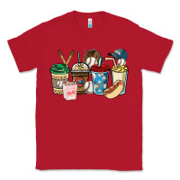 Red Baseball coffee cups Classic Tee - HowdyJamesFarm